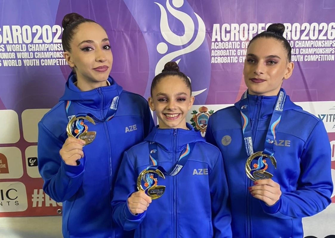 Azerbaycanlı cimnastikçiler Pesaro’da dünya şampiyonu oldu