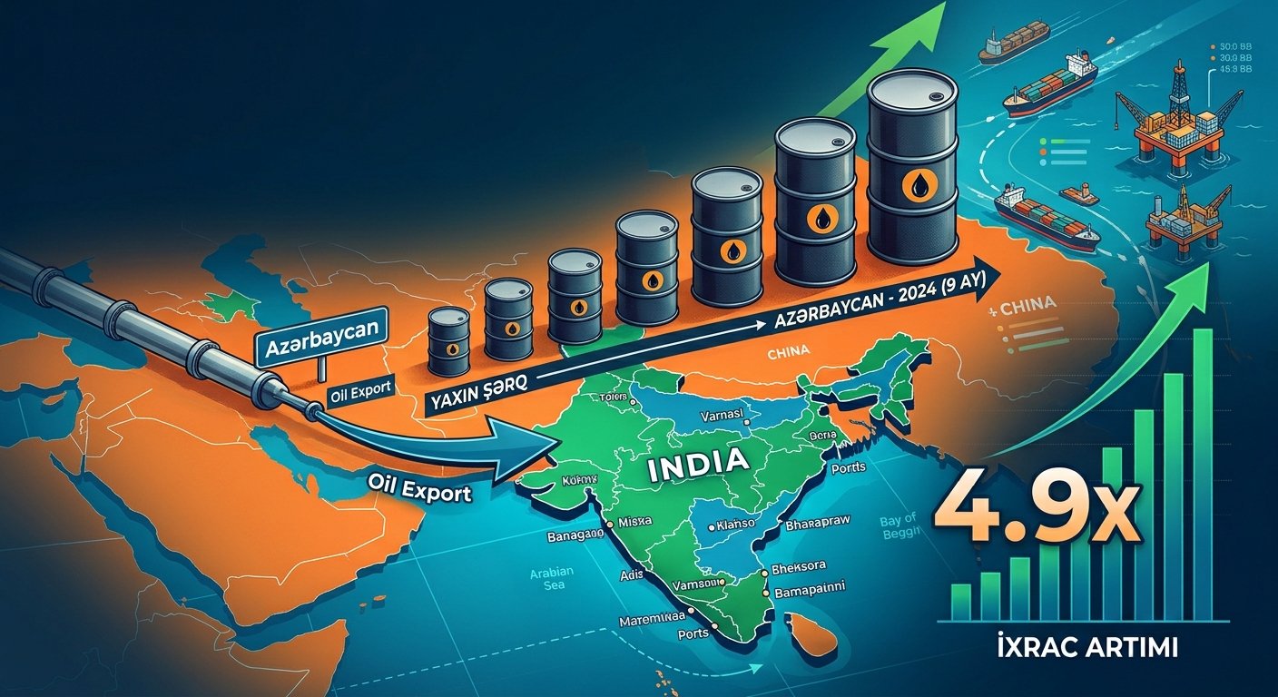 Azerbaijan’s oil exports to India jump 4.9 times in nine months