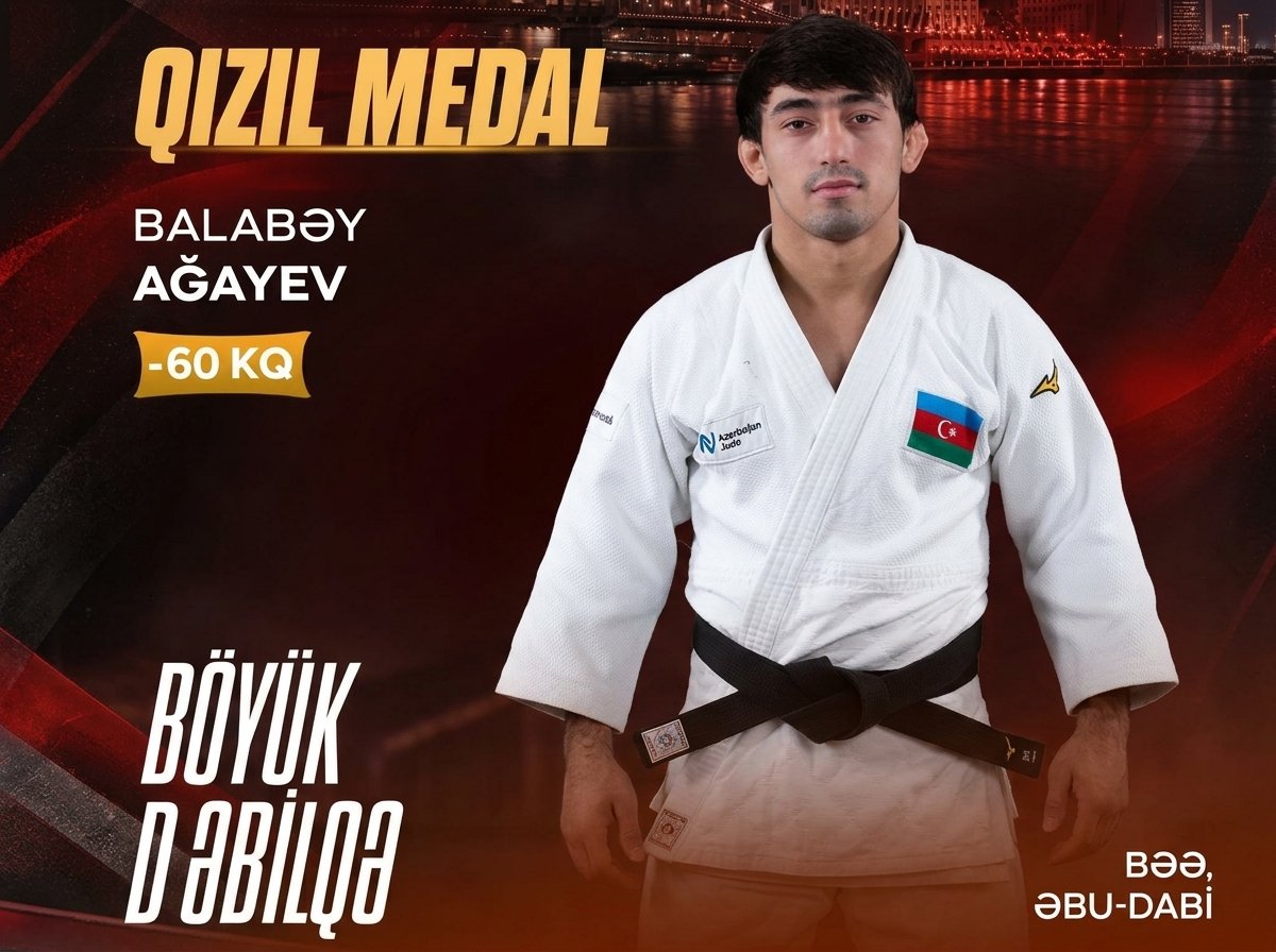 Balabey Ağayev Ebu Dabi’de düzenlenen turnuvada altın madalya kazandı