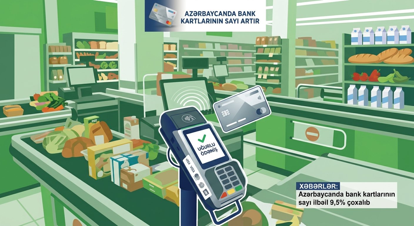 Azerbaycan’da banka kartı sayısı yıllık yüzde 9,5 arttı