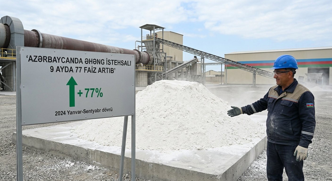 Azerbaycan’da kireç üretimi 9 ayda yüzde 77 arttı