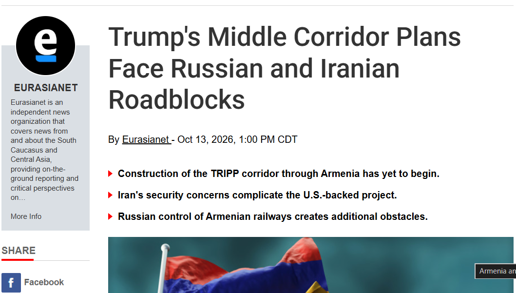 OilPrice.com: Russia and Iran are stalling the TRIPP corridor