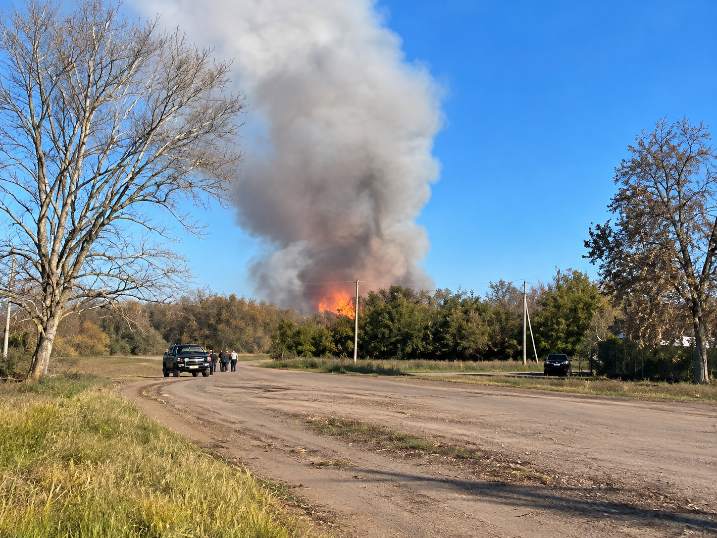 Gas pipeline explosion sparks huge fire in Russia’s Penza region