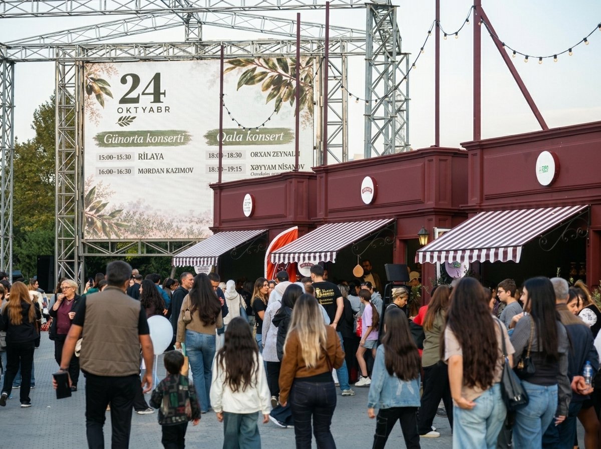 Bakü’de Denizkenarı Milli Parkı’nda Zeytin Festivali başladı