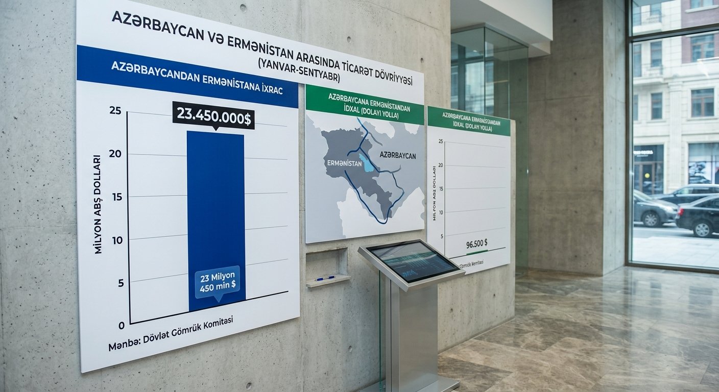 Azerbaycan’ın Ermenistan’a ihracatı 9 ayda 23,4 milyon dolara ulaştı