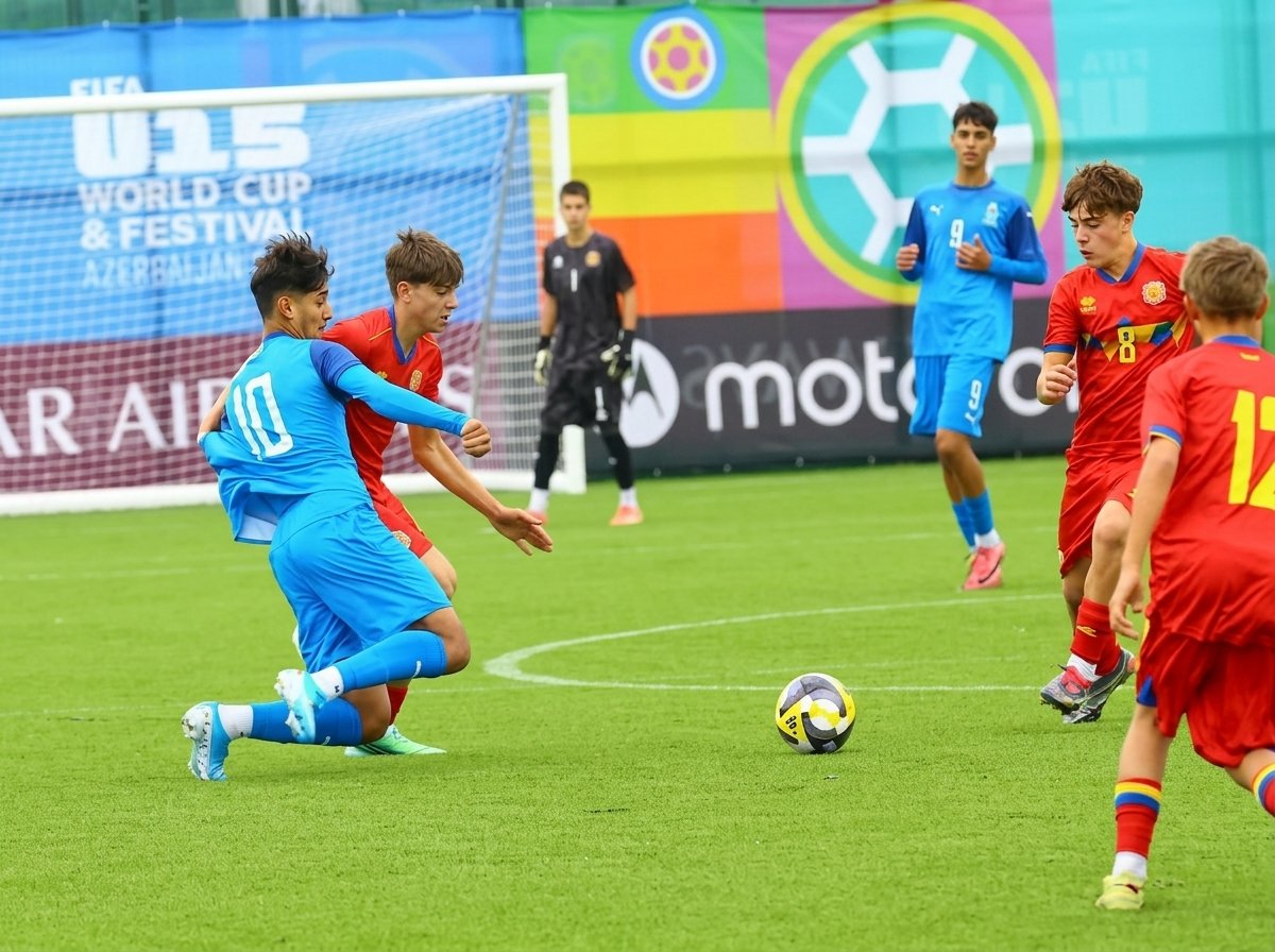 Azerbaijan U-15s beat Andorra 1-0 at FIFA tournament